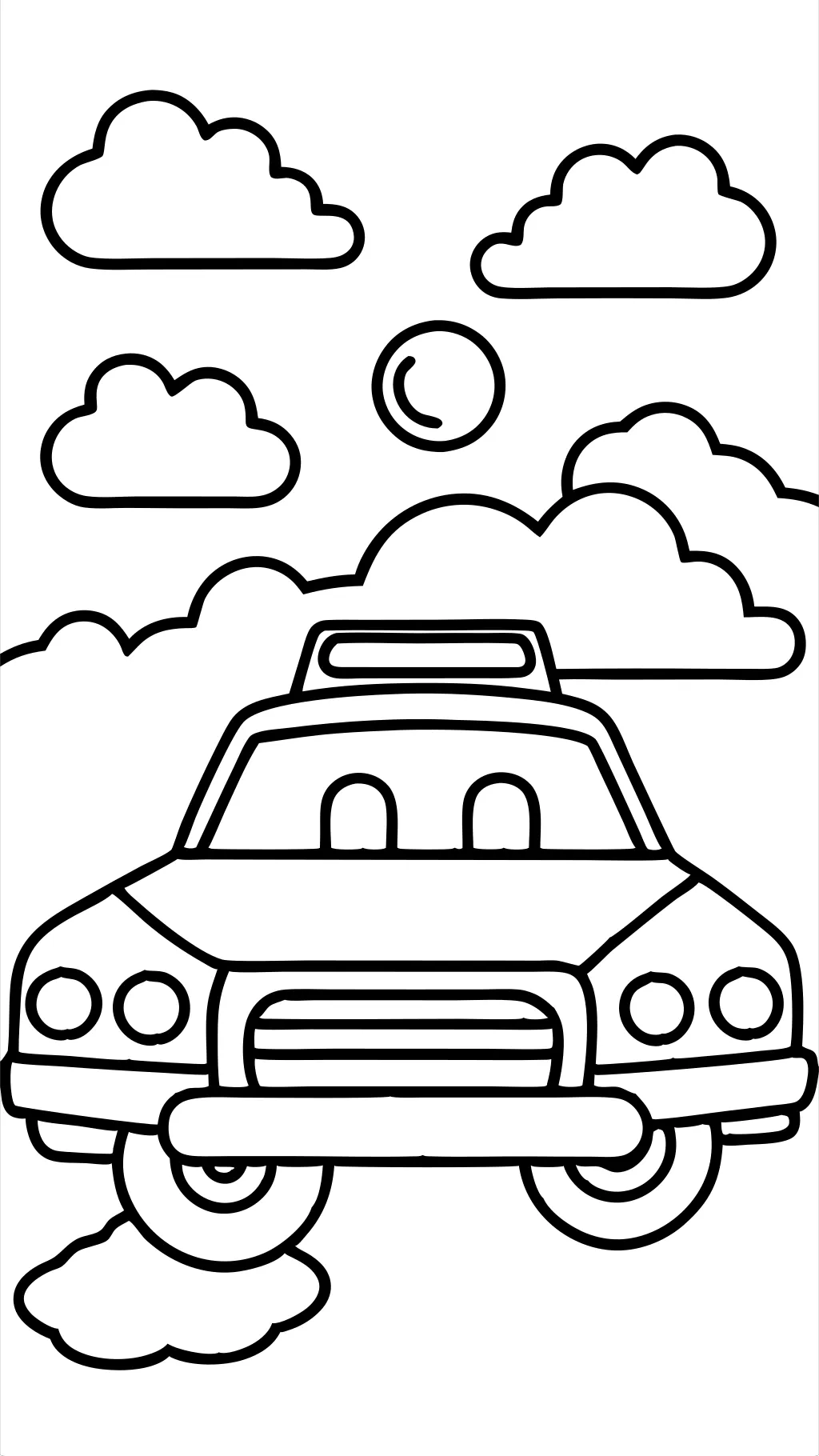 police car coloring pages printable